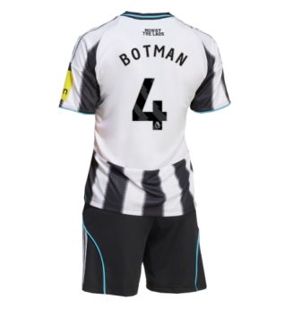 Newcastle United Sven Botman #4 Thuis tenue Kinder 2025-26 Korte Mouw (+ Korte broeken)