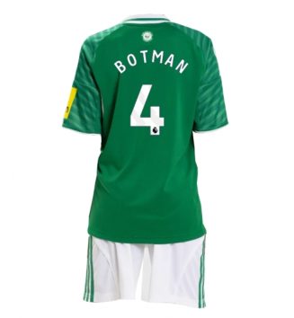Newcastle United Sven Botman #4 Uit tenue Kinder 2025-26 Korte Mouw (+ Korte broeken)