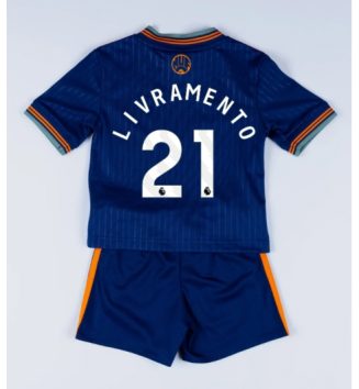 Newcastle United Tino Livramento #21 Derde tenue Kinder 2025-26 Korte Mouw (+ Korte broeken)