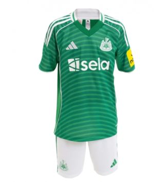 Newcastle United Uit tenue Kinder 2025-26 Korte Mouw (+ Korte broeken)