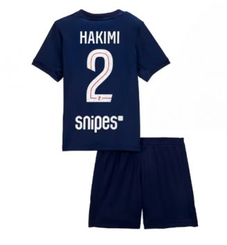 Paris Saint-Germain Achraf Hakimi #2 Thuis tenue Kinder 2025-26 Korte Mouw (+ Korte broeken)