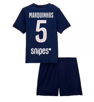 Paris Saint-Germain Marquinhos #5 Thuis tenue Kinder 2025-26 Korte Mouw (+ Korte broeken)