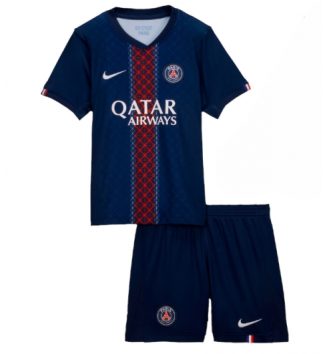 Paris Saint-Germain Thuis tenue Kinder 2025-26 Korte Mouw (+ Korte broeken)