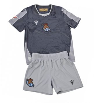Real Sociedad Uit tenue Kinder 2025-26 Korte Mouw (+ Korte broeken)