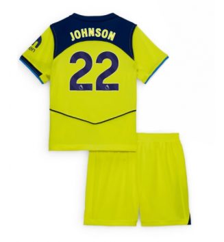 Tottenham Hotspur Brennan Johnson #22 Derde tenue Kinder 2025-26 Korte Mouw (+ Korte broeken)