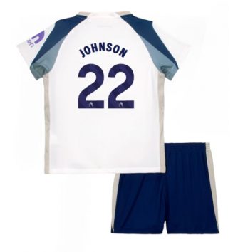Tottenham Hotspur Brennan Johnson #22 Thuis tenue Kinder 2025-26 Korte Mouw (+ Korte broeken)