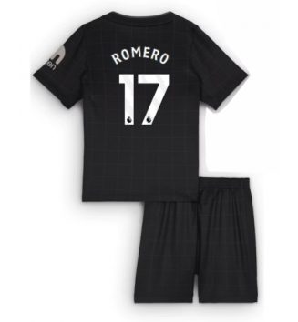 Tottenham Hotspur Cristian Romero #17 Uit tenue Kinder 2025-26 Korte Mouw (+ Korte broeken)