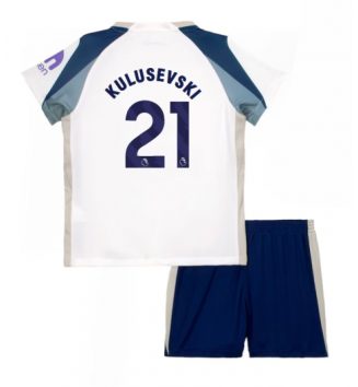 Tottenham Hotspur Dejan Kulusevski #21 Thuis tenue Kinder 2025-26 Korte Mouw (+ Korte broeken)