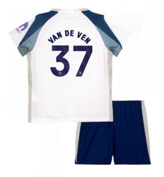 Tottenham Hotspur Micky van de Ven #37 Thuis tenue Kinder 2025-26 Korte Mouw (+ Korte broeken)