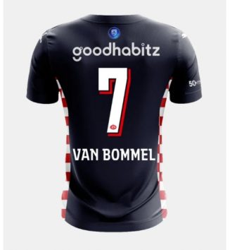 PSV Eindhoven Ruben van Bommel #7 Uit tenue 2025-26 Korte Mouw