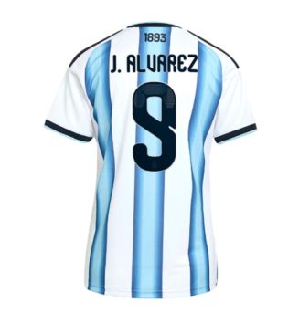 Argentinië WK 2026 Julian Alvarez #9 Thuis tenue Dames Korte Mouw Kopen