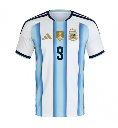 Argentinië Julian Alvarez #9 Thuis tenue WK 2026 nieuwe voetbalshirts 2 Argentinië Julian Alvarez #9 Thuis tenue WK 2026 nieuwe voetbalshirts 2