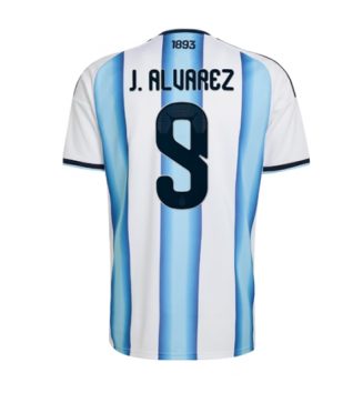 Argentinië Julian Alvarez #9 Thuis tenue WK 2026 nieuwe voetbalshirts Argentinië Julian Alvarez #9 Thuis tenue WK 2026 nieuwe voetbalshirts