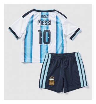 Argentinië Lionel Messi #10 Thuis tenue Kinder WK 2026 Korte Mouw (+ Korte broeken)