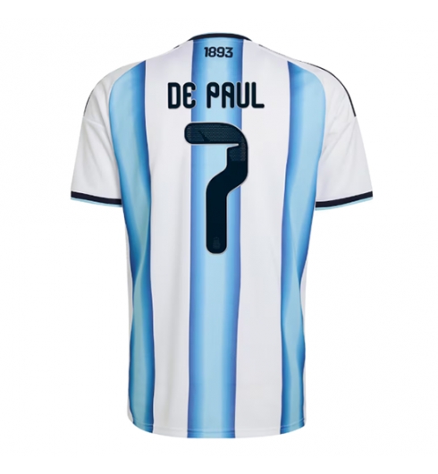 Argentinië Rodrigo De Paul #7 Thuis tenue WK 2026 nieuwe voetbalshirts Argentinië Rodrigo De Paul #7 Thuis tenue WK 2026 nieuwe voetbalshirts