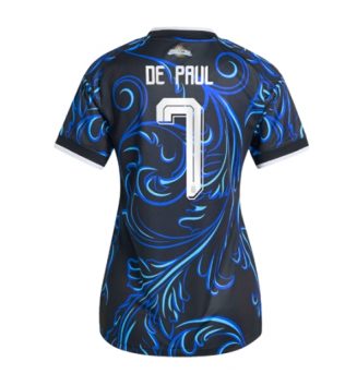 Argentinië WK 2026 Rodrigo De Paul #7 Uit tenue Dames Korte Mouw Kopen