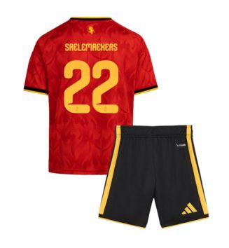 België Alexis Saelemaekers #22 Thuis tenue Kinder WK 2026 Korte Mouw (+ Korte broeken)
