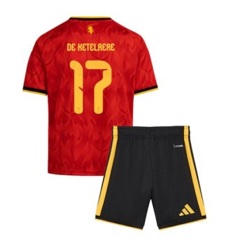 België Charles De Ketelaere #17 Thuis tenue Kinder WK 2026 Korte Mouw (+ Korte broeken)