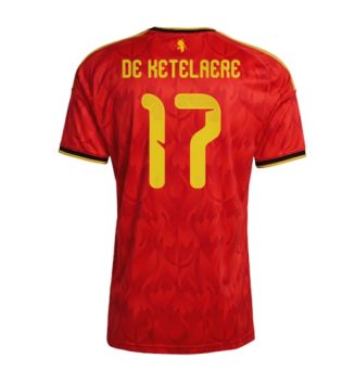 België Charles De Ketelaere #17 Thuis tenue WK 2026 Korte Mouw België Charles De Ketelaere #17 Thuis tenue WK 2026 Korte Mouw