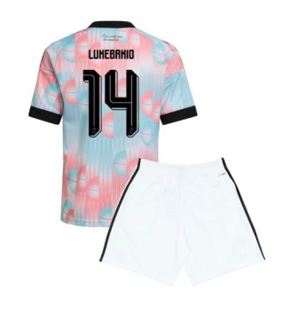 België Dodi Lukebakio #14 Uit tenue Kinder WK 2026 Korte Mouw (+ Korte broeken)