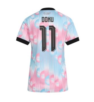 België Jeremy Doku #11 Uit tenue Dames WK 2026 Korte Mouw Kopen