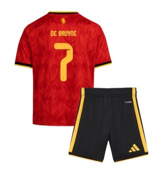 België Kevin De Bruyne #7 Thuis tenue Kinder WK 2026 Korte Mouw (+ Korte broeken)