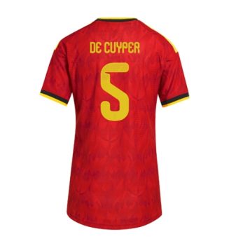 België Maxim De Cuyper #5 Thuis tenue Dames WK 2026 Korte Mouw Kopen