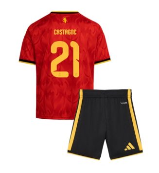 België Timothy Castagne #21 Thuis tenue Kinder WK 2026 Korte Mouw (+ Korte broeken)