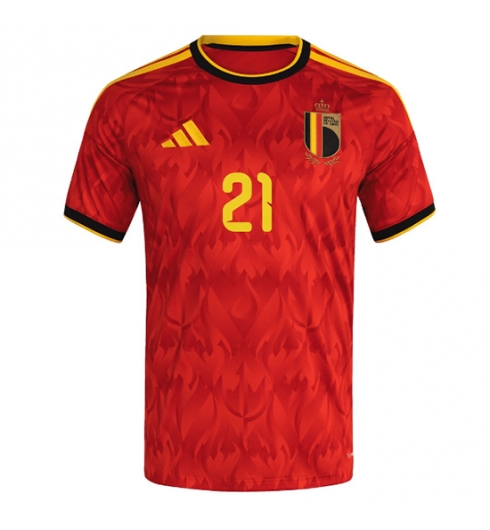 België Timothy Castagne #21 Thuis tenue WK 2026 Korte Mouw 2 België Timothy Castagne #21 Thuis tenue WK 2026 Korte Mouw 2