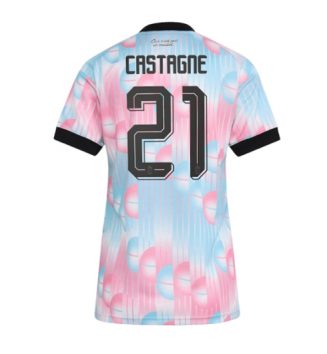België Timothy Castagne #21 Uit tenue Dames WK 2026 Korte Mouw Kopen