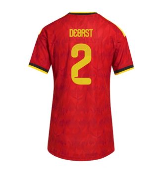 België Zeno Debast #2 Thuis tenue Dames WK 2026 Korte Mouw Kopen