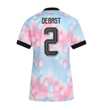 België Zeno Debast #2 Uit tenue Dames WK 2026 Korte Mouw Kopen