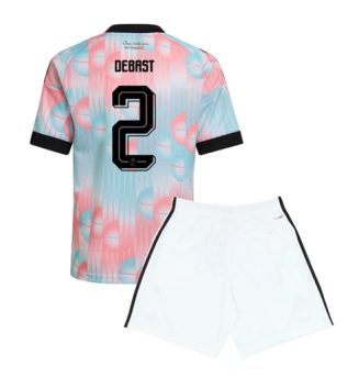 België Zeno Debast #2 Uit tenue Kinder WK 2026 Korte Mouw (+ Korte broeken)