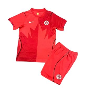 Canada Thuis tenue Kinder WK 2026 Korte Mouw (+ Korte broeken) Canada Thuis tenue Kinder WK 2026 Korte Mouw (+ Korte broeken)