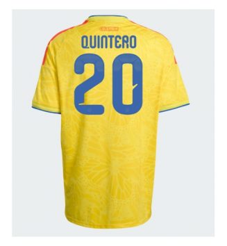 Colombia Juan Fernando Quintero #20 Thuis tenue WK 2026 voetbalshirts kopen Colombia Juan Fernando Quintero #20 Thuis tenue WK 2026 voetbalshirts kopen