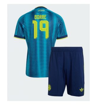 Colombia Rafael Santos Borre #19 Uit tenue Kinder WK 2026 Korte Mouw (+ Korte broeken)