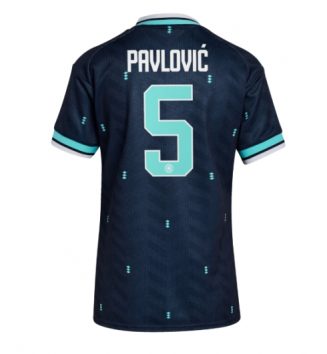 Duitsland Aleksandar Pavlovic #5 Uit tenue Dames WK 2026 Korte Mouw Kopen