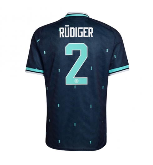 Duitsland Antonio Rudiger #2 Uit tenue WK 2026 voetbaltenue met naam Duitsland Antonio Rudiger #2 Uit tenue WK 2026 voetbaltenue met naam