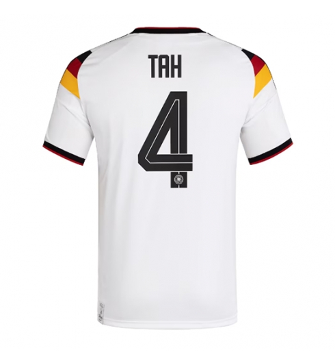 Duitsland Jonathan Tah #4 Thuis tenue WK 2026 voetbaltenue met naam Duitsland Jonathan Tah #4 Thuis tenue WK 2026 voetbaltenue met naam