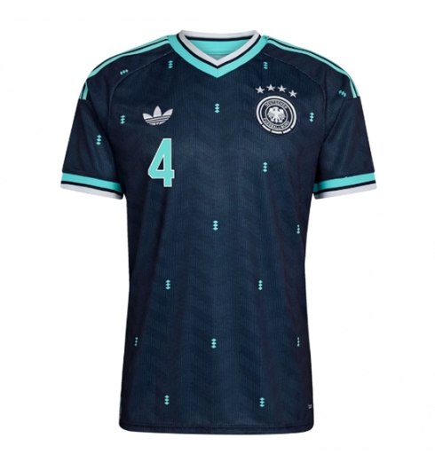 Duitsland Jonathan Tah #4 Uit tenue WK 2026 voetbaltenue met naam 2 Duitsland Jonathan Tah #4 Uit tenue WK 2026 voetbaltenue met naam 2