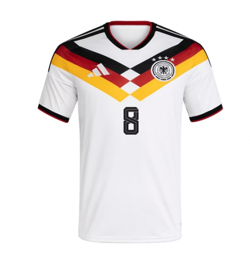 Duitsland Leon Goretzka #8 Thuis tenue WK 2026 voetbaltenue met naam 2 Duitsland Leon Goretzka #8 Thuis tenue WK 2026 voetbaltenue met naam 2