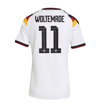 Duitsland Nick Woltemade #11 Thuis tenue Dames WK 2026 Korte Mouw Kopen