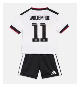 Duitsland Nick Woltemade #11 Thuis tenue Kinder WK 2026 Korte Mouw (+ Korte broeken)