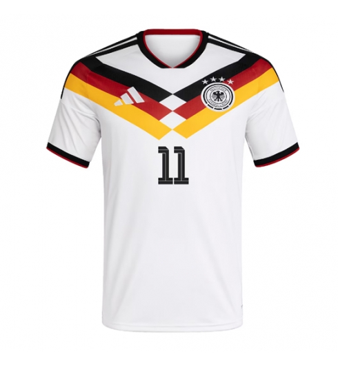 Duitsland Nick Woltemade #11 Thuis tenue WK 2026 voetbaltenue met naam 2 Duitsland Nick Woltemade #11 Thuis tenue WK 2026 voetbaltenue met naam 2