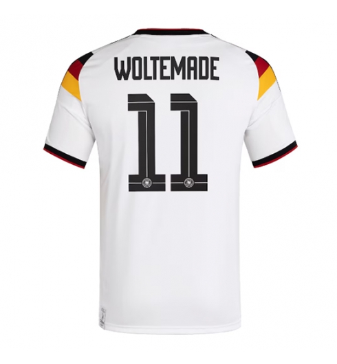 Duitsland Nick Woltemade #11 Thuis tenue WK 2026 voetbaltenue met naam Duitsland Nick Woltemade #11 Thuis tenue WK 2026 voetbaltenue met naam