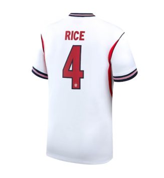 Engeland Declan Rice #4 Thuis tenue WK 2026 nieuwe voetbalshirts