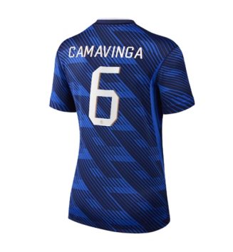 Frankrijk Eduardo Camavinga #6 Thuis tenue Dames WK 2026 Korte Mouw Kopen Frankrijk Eduardo Camavinga #6 Thuis tenue Dames WK 2026 Korte Mouw Kopen