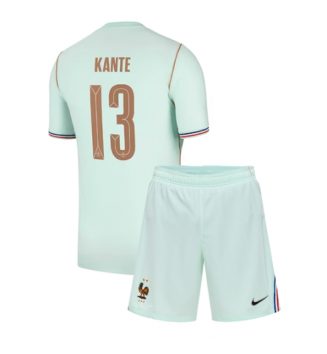 Frankrijk Kante #13 Uit tenue Kinder WK 2026 Korte Mouw (+ Korte broeken)