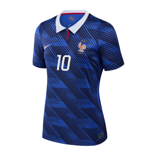 Frankrijk Kylian Mbappe #10 Thuis tenue Dames WK 2026 Korte Mouw Kopen 2 Frankrijk Kylian Mbappe #10 Thuis tenue Dames WK 2026 Korte Mouw Kopen 2