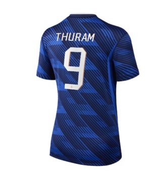 Frankrijk Marcus Thuram #9 Thuis tenue Dames WK 2026 Korte Mouw Kopen Frankrijk Marcus Thuram #9 Thuis tenue Dames WK 2026 Korte Mouw Kopen